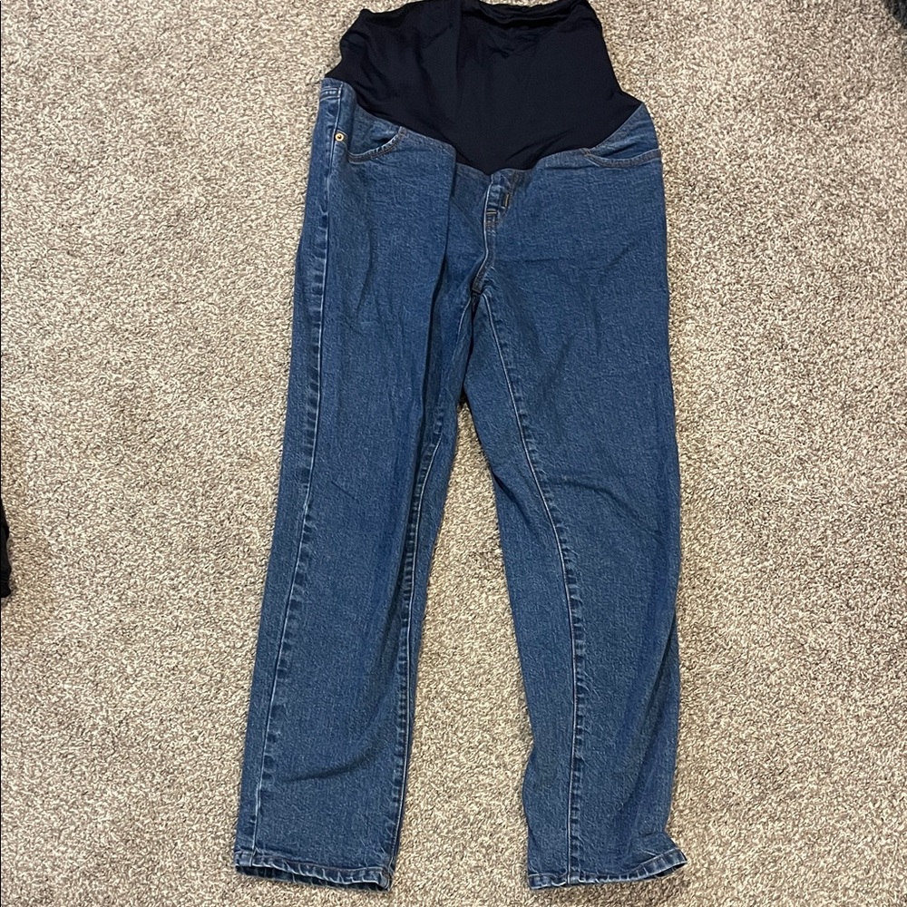 Isabel Maternity by Ingrid & Isabel Dark Blue Straight Leg Pants